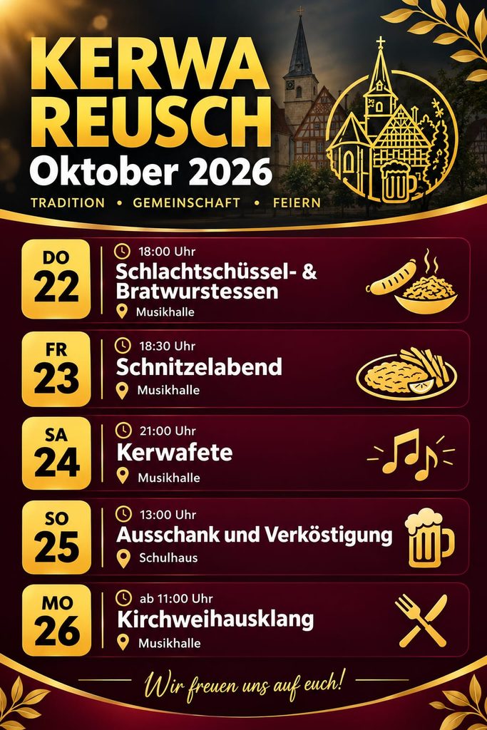 Kirchweihanzeige 2026